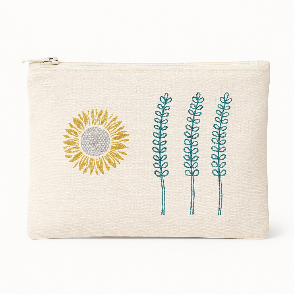 Hand-Printed Canvas Bag – Lavender & Sun Design